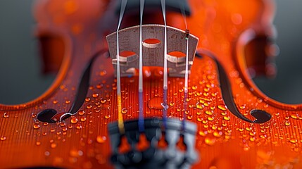 Wall Mural - Detailed close up of a beautiful violin.