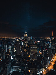 Wall Mural - City skyline at night