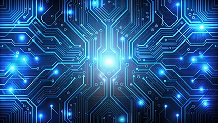 Futuristic technology wallpaper with digital circuit patterns , tech, abstract, background, science, innovation