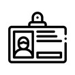 © Deione - student ID line icon