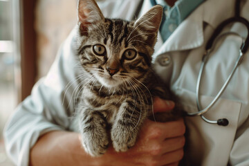 Wall Mural - veterinary medicine and animal care generative ai image