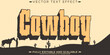 © QuillArtistry - Western text effect, editable cowboy and wild text style