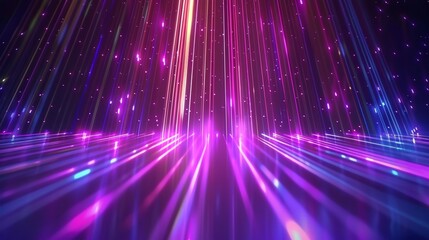 Fototapete - An elegant and beautiful background animation with glowing lines, particles, rays, and led lights for web design, disc, party, and led screen presentations. TV shows, titles, text, VJ Mapping, etc.