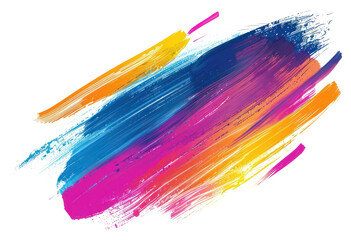 Poster - Vibrant abstract paint strokes