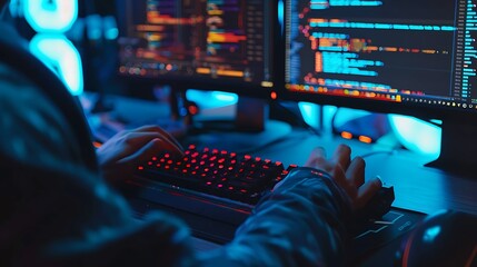 Programmer customizing development environment with personalized keyboard shortcuts themes and plugins on screen reflecting coding tools and workspace setup for efficient software development