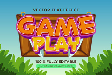 Wall Mural - Vector text effect design template for the word 