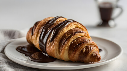 Wall Mural - chocolate croissant