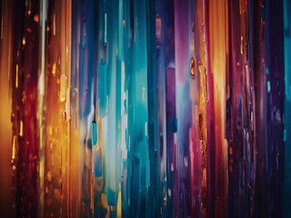 Wall Mural - Colorful and blurred abstract background for a vivid wallpaper design