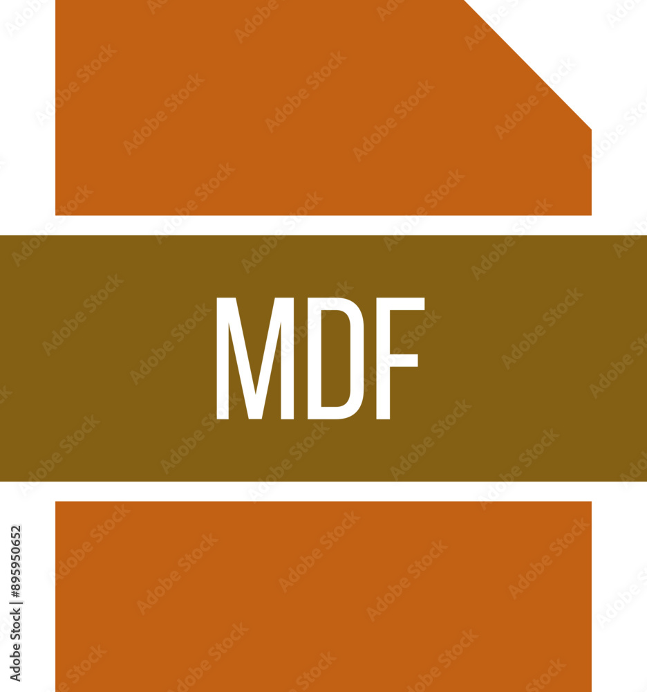 MDF icon crisp corner with transparent center Stock Vector | Adobe Stock