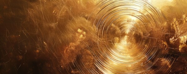 Poster - Brushed Brass Metal Surface Texture Background, 4K hyperrealistic photo