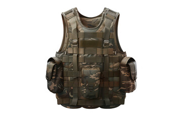 Bulletproof vest on a transparent background