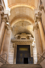 Wall Mural - St Domnius Cathedral in Split, Croatia.  Entrance to the cathedral