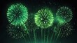 © Arceli - green fireworks burst abstract background design
