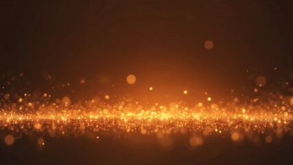 Poster - orange bokeh lights abstract background design