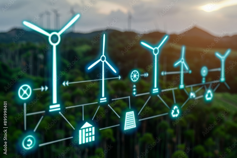 Digital representation of wind turbines energy management system with ...
