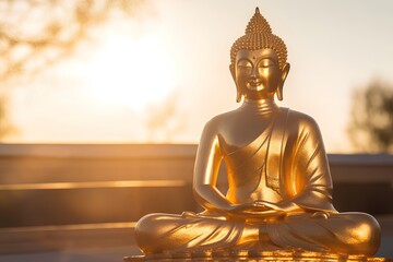 golden buddha statue