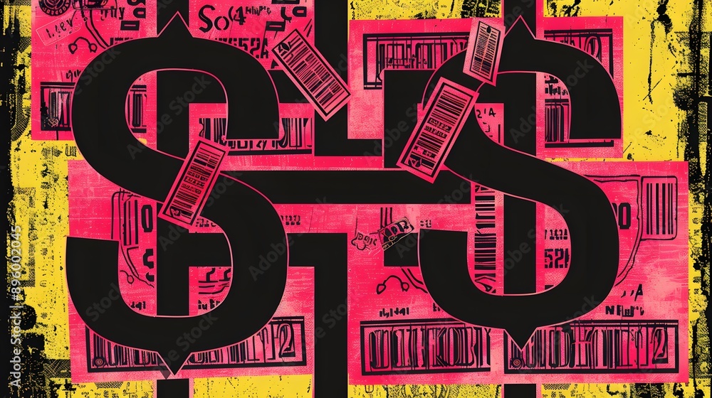 A digital artwork showing a maze where consumers navigate through ...