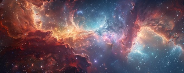 Wall Mural - cosmic space odyssey, 4k hyperrealistic photo