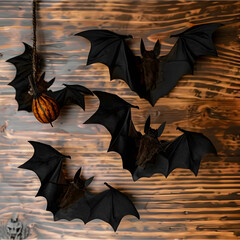 Wall Mural - halloween bat set