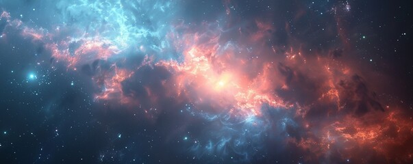 Wall Mural - Galactic Space Texture Background, 4K hyperrealistic photo