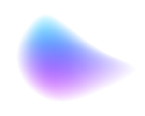 gradient aura, grain neon blob with noise effect vector illustration. abstract color watercolor blur