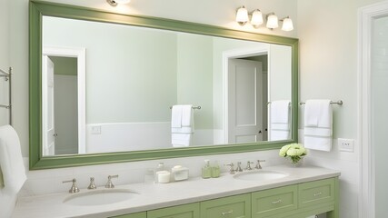 mirror in bathroom