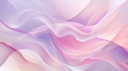 Wall Mural - A vector graphic of an abstract background, composed of interlocking organic shapes with a harmonious color palette of pastel shades