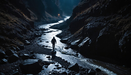 Stream Wanders in Rainy Winter: The Discoverer's Excursion Enveloped in Landslide