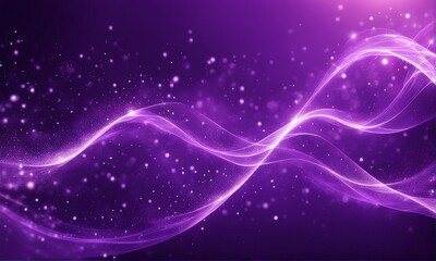 Wall Mural - purple abstract background with glowing lines and sparkles, abstract background