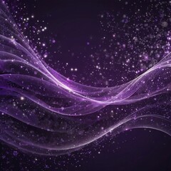 Wall Mural - purple abstract background with glowing lines and sparkles, abstract background