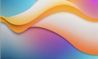 Wall Mural - Abstract blue and orange gradient background for design with copy space for text