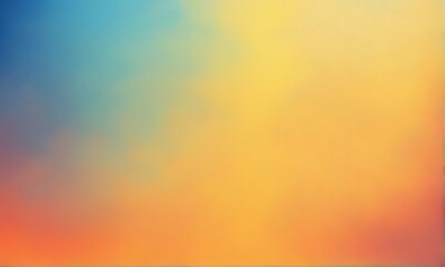 Wall Mural - Abstract blue and orange gradient background for design with copy space for text