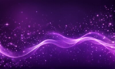 Wall Mural - purple abstract background with glowing lines and sparkles, abstract background