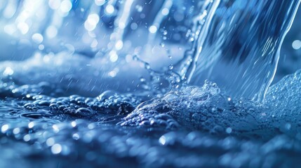 Wall Mural - a nanomaterial-based water purification system removing contaminants and pathogens from water source