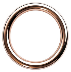 Sticker - PNG Elegant metallic circular ring illustration