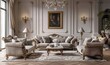 © Olha - Elegant living room with classical furniture and luxurious fabrics