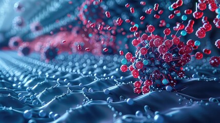 A nanoscale sensor array detecting biomarkers and molecular signals associated with diseases, enabling early diagnosis and personalized medicine.