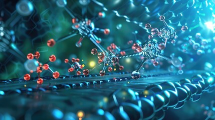 A nanosensor array detecting and analyzing molecular interactions in real-time, enabling advances in diagnostics, monitoring, and drug delivery.