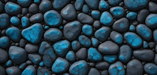 Blue rock texture for background. Generative Al