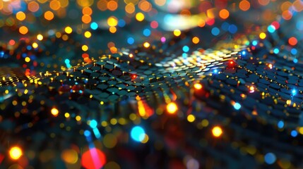 Wall Mural - a nanostructured material with tunable optical properties, enabling applications in sensors, display
