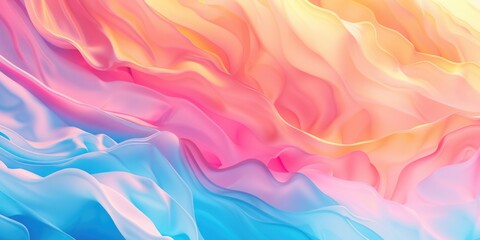 Poster - A detailed view of a vibrant artwork featuring flowing colors