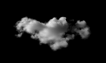 Wall Mural - Cloud Isolated on Black Background,Abstract Sky with Fluffy White Cloudy,Nature illustration elements for Spring,Summer,Group of Smoke, Cloud bubble,Cloud Comping Shape