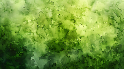 Wall Mural - abstract moss green watercolor background