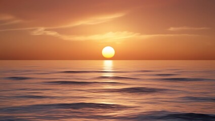 Wall Mural - beautiful sunset over the sea.