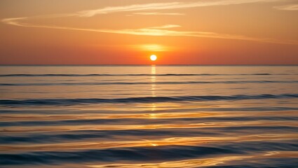Wall Mural - beautiful sunset over the sea.