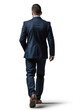 © EdvvinStudios - Businessman walking away, rear view, isolated transparent png image