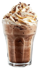 Canvas Print - PNG  Delicious creamy chocolate milkshake treat