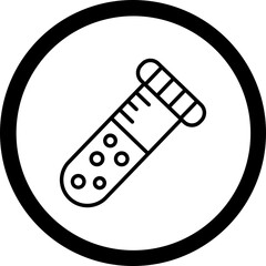 Sticker - Test Tube Icon Design