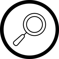 Canvas Print - Magnifying Glass Icon Design