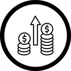 Sticker - Profit Icon Design